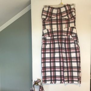 Moda International strapless dress